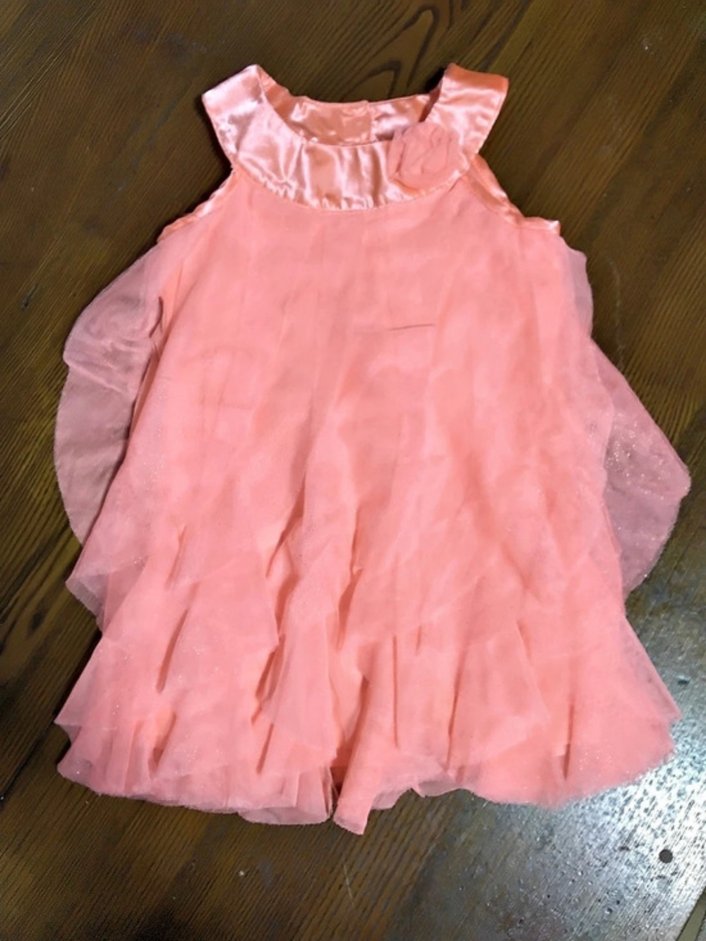 Healthtex Peachy/Orange Tulle Party Dress Size 2T